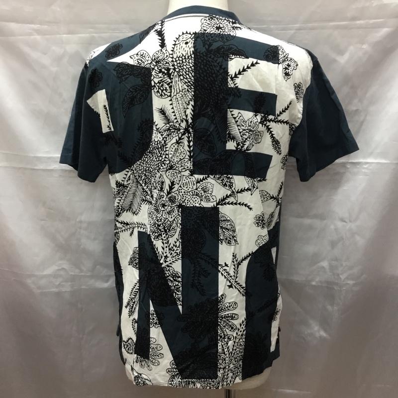 デザインティーシャツストアグラニフ Designtshirtsstoregraniph Tシャツ 半袖 半袖カットソー プリントTシャツ クルーネックカットソー S プリント 紺 / ネイビー /  メンズ USED 古着 中古 10113285