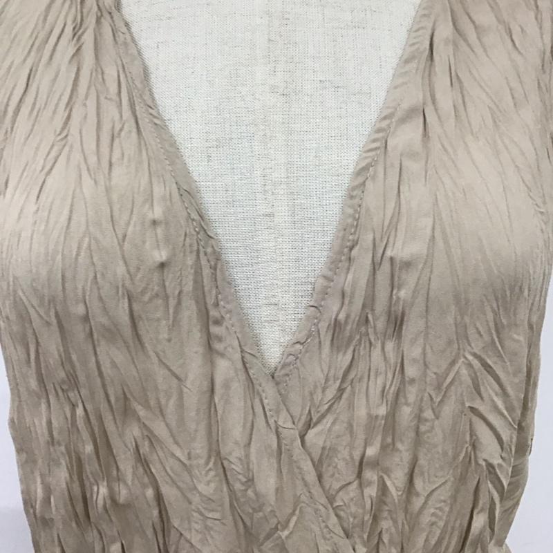 ダブルクローゼット w closet ワンピース ロングスカート ノースリーブロングワンピース フレアスカートワンピース 無地 ベージュ / ベージュ / レディース USED 古着 中古 10115996