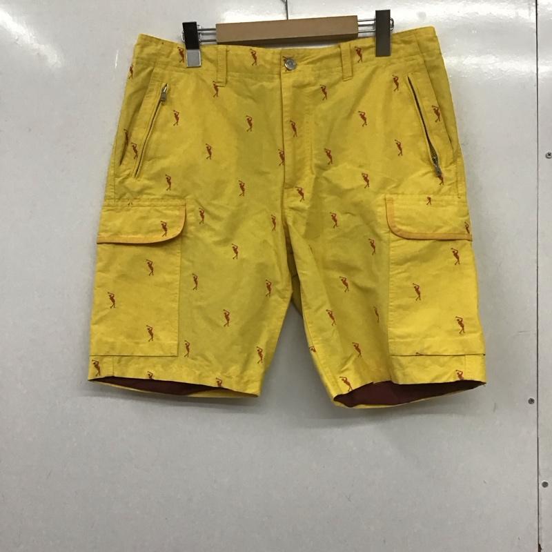 マークアンドロナ MARK&LONA パンツ ショートパンツ ショートパンツ ハーフパンツ カジュアルパンツ L ロゴ、文字 黄 / イエロー / メンズ USED 古着 中古 10138181