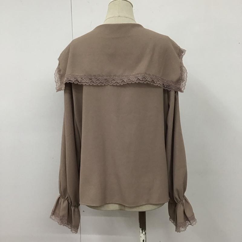 エヘカソポ ehka sopo シャツ、ブラウス 長袖 tyt-1709902 セーラーカラーシャツ 切り替えレースシャツ 長袖カットソー L 無地 マルチカラー / マルチカラー / レディース USED 古着 中古 10109166