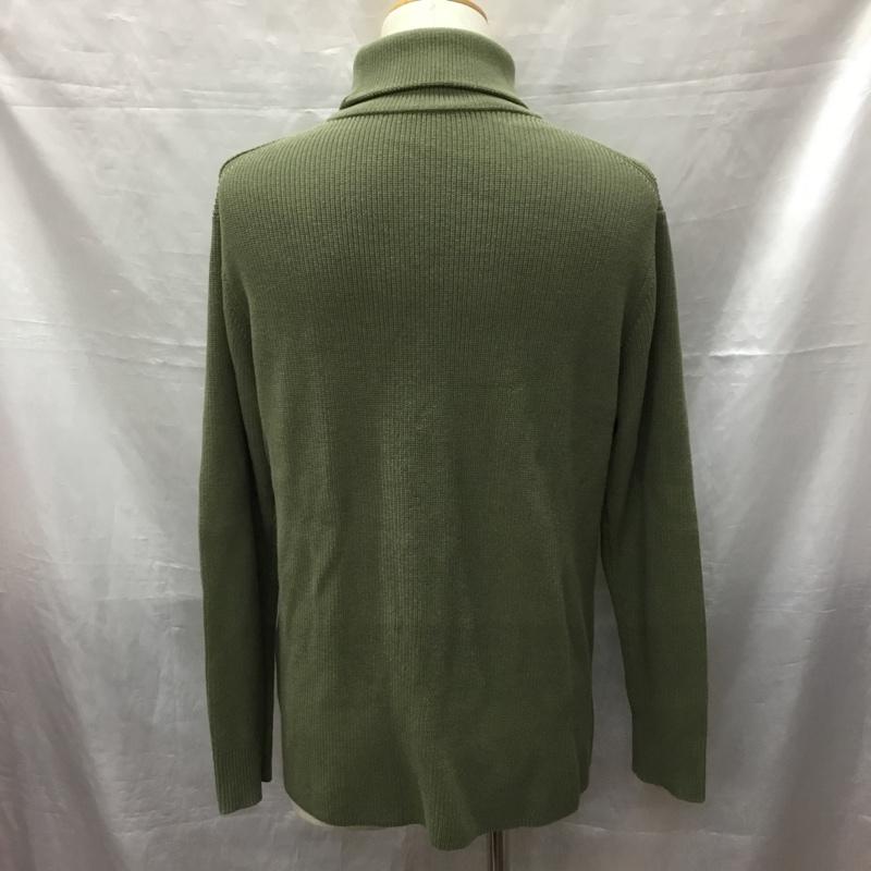 メゾンスペシャル MAISON SPECIAL ニット、セーター 長袖 11192361207 長袖ニットカットソー セーター タートルネック M 無地 カーキ / カーキ / メンズ USED 古着 中古 10120131
