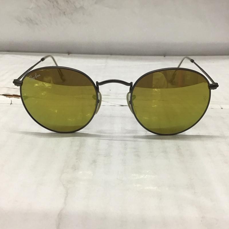 レイバン Ray-Ban めがね・サングラス サングラス RB3447 ROUND METAL ミラーレンズ ロゴ、文字 マルチカラー / マルチカラー / メンズ USED 古着 中古 10114306