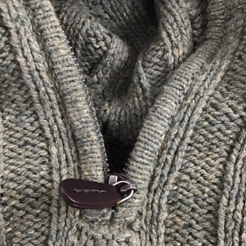 エルエルビーン L.L.Bean ニット、セーター 長袖 長袖ニットカットソー ジップアップネックカットソー セーター S 緑 / グリーン / メンズ USED 古着 中古 10111271
