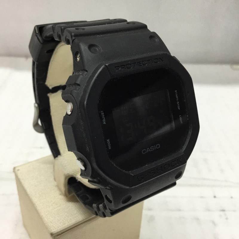 ジーショック G-SHOCK 腕時計 デジタル DW-5600BB スクエア ロゴ、文字 黒 / ブラック / レディース USED 古着 中古 10106383