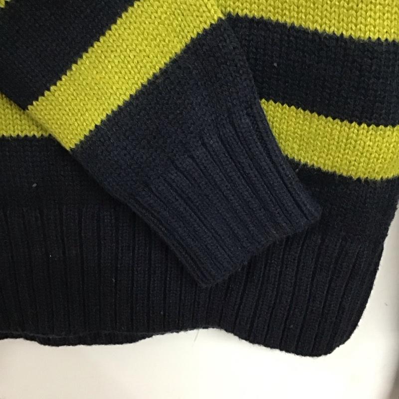 バナナリパブリック BANANA REPUBLIC ニット、セーター 長袖 長袖ニットカットソー ニット セーター クルーネックニット S ボーダー柄 マルチカラー / マルチカラー / レディース USED 古着 中古 10117886