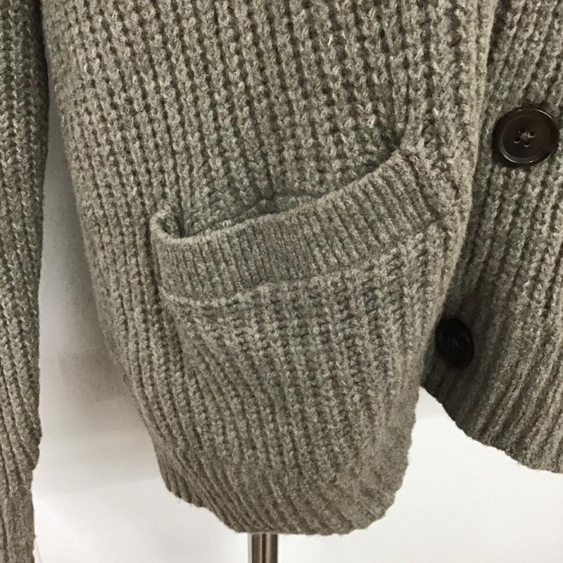 アバクロンビーアンドフィッチ ABERCROMBIE&FITCH カーディガン 長袖 長袖ニットカーディガン リブニットカーディガン 前ボタン XXL 無地 茶 / ブラウン / メンズ USED 古着 中古 10110422