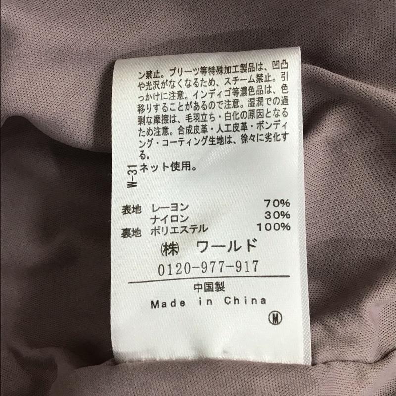 インデックス index ワンピース ロングスカート C58-53006 レーヨンナイロン フレンチスリーブ ニットワンピース L 無地 紫 / パープル / レディース USED 古着 中古 10115866