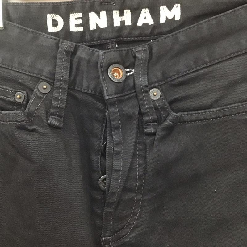 デンハム DENHAM パンツ デニム、ジーンズ デニムパンツ スリムパンツ カジュアルパンツ ストレッチパンツ 27インチ 無地 黒 / ブラック / メンズ USED 古着 中古 10128736