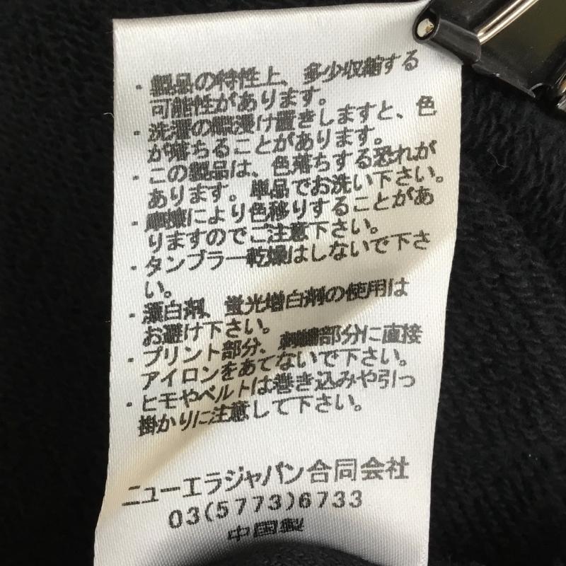 ニューエラ NEW ERA トレーナー 長袖 L ロゴ、文字 黒 / ブラック / メンズ USED 古着 中古 10138464