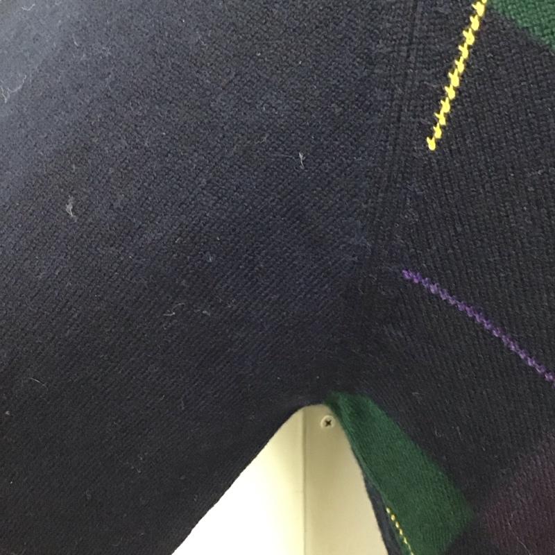 ブルックスブラザーズ BROOKS BROTHERS ニット、セーター 長袖 長袖ニットカットソー ニット セーター Vネックニット M チェック マルチカラー / マルチカラー / メンズ USED 古着 中古 10112764