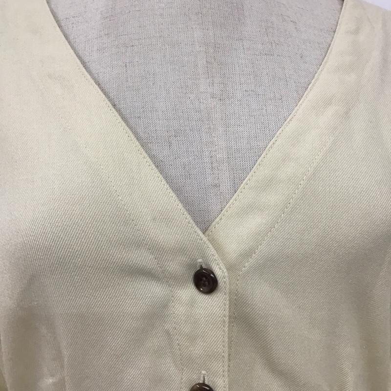 マウジー MOUSSY シャツ、ブラウス 長袖 029EAA30-5270 Vネック FREE 無地 アイボリー / アイボリー / レディース USED 古着 中古 10108232