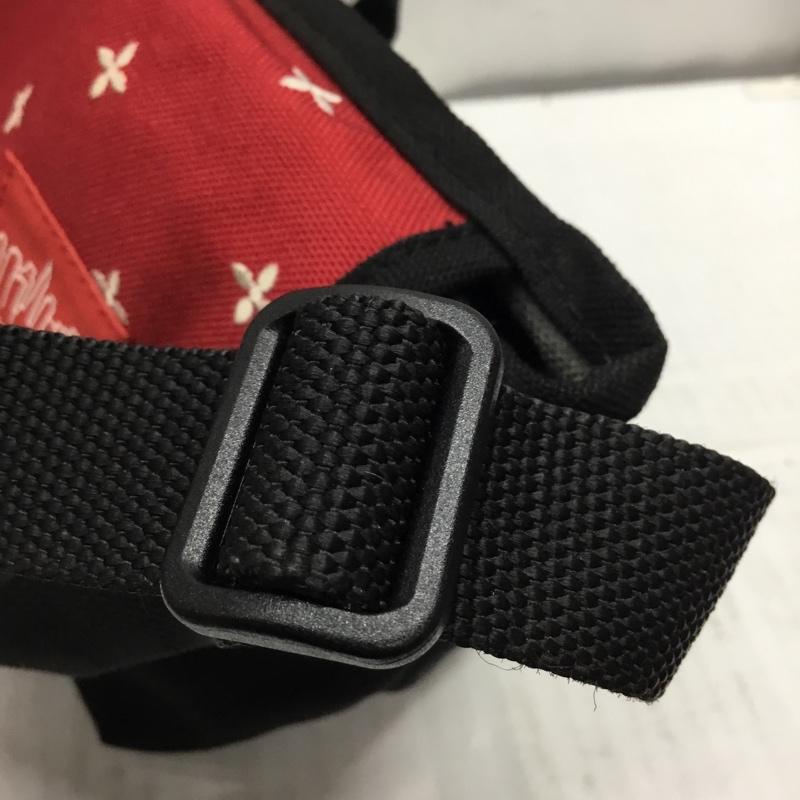 マンハッタンポーテージ Manhattan Portage ショルダーバッグ ショルダーバッグ ロゴ 刺繍 黒 / ブラック / X 赤 / レッド / レディース USED 古着 中古 10110678