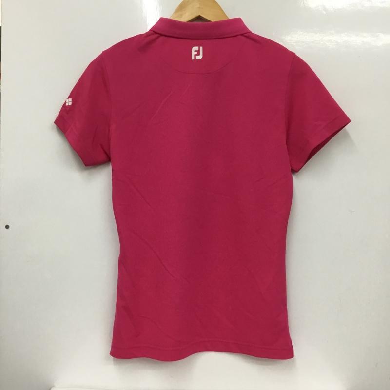 古着 USED ポロシャツ 半袖 FJW-F17-S01 FootJoy ゴルフウェア タグ付き M ロゴ、文字 桃 / ピンク / レディース USED 古着 中古 10135696