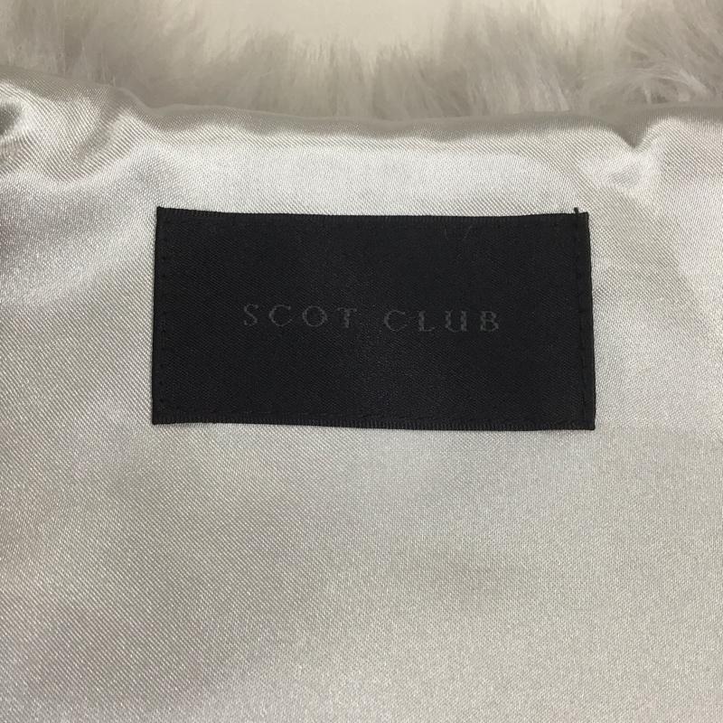 スコットクラブ SCOTCLUB ベスト ベスト SR-141 フェイクファー 9号 タグ付き 無地 灰 / グレー / レディース USED 古着 中古 10112440