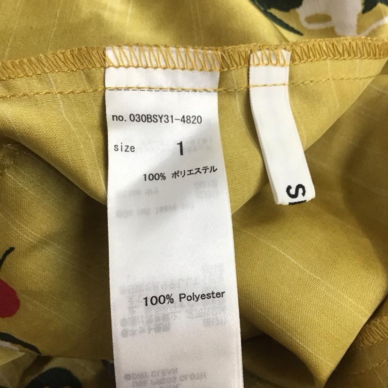 スライ SLY スカート ロングスカート 030BSY31-4820 VACATION GIRL HW FLARE LONG SK 1 総柄 マスタード / マスタード / レディース USED 古着 中古 10112648