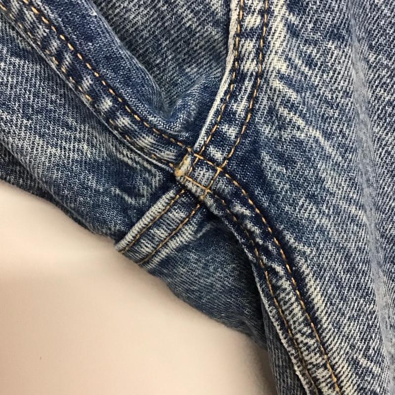 ザラ ZARA パンツ デニム、ジーンズ デニムパンツ ワイドパンツ カジュアルパンツ 40 ダメージ加工 インディゴ / インディゴ / メンズ USED 古着 中古 10132704