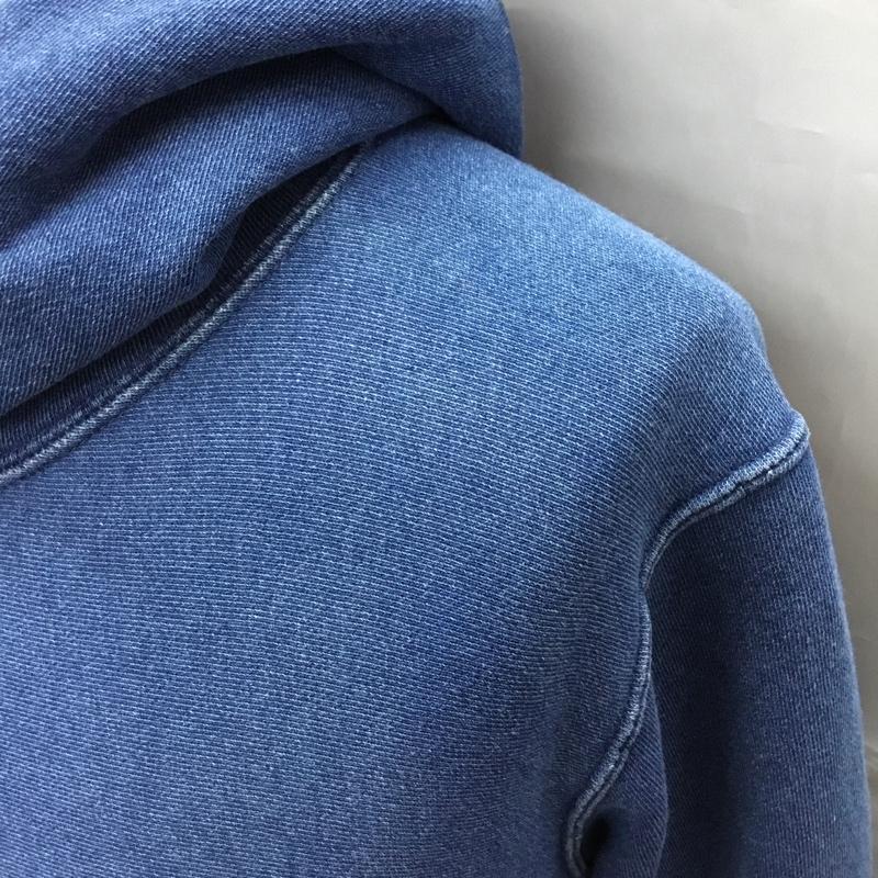 チャンピオン Champion パーカー 長袖 長袖パーカー フード付きパーカー プリントスウェット トレーナー XL 無地 青 / ブルー / メンズ USED 古着 中古 10108459