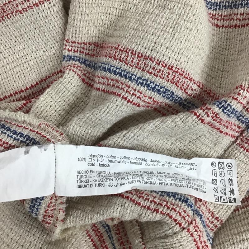 ザラ ZARA シャツ、ブラウス 半袖 半袖シャツ カラーシャツ 半袖カットソー ストライプシャツ M ストライプ 青 / ブルー / X 赤 / レッド / X ベージュ / ベージュ / メンズ USED 古着 中古 10106959