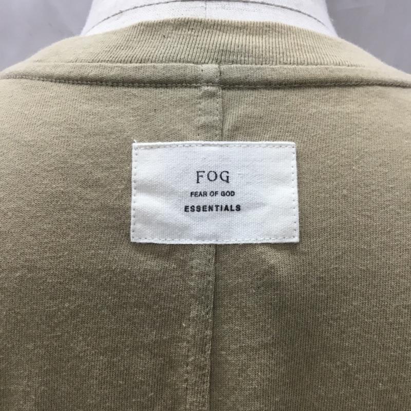 エッセンシャル ESSENTIEL Tシャツ 半袖 半袖カットソー プリントTシャツ クルーネックカットソー S 無地 ベージュ / ベージュ /  メンズ USED 古着 中古 10109316