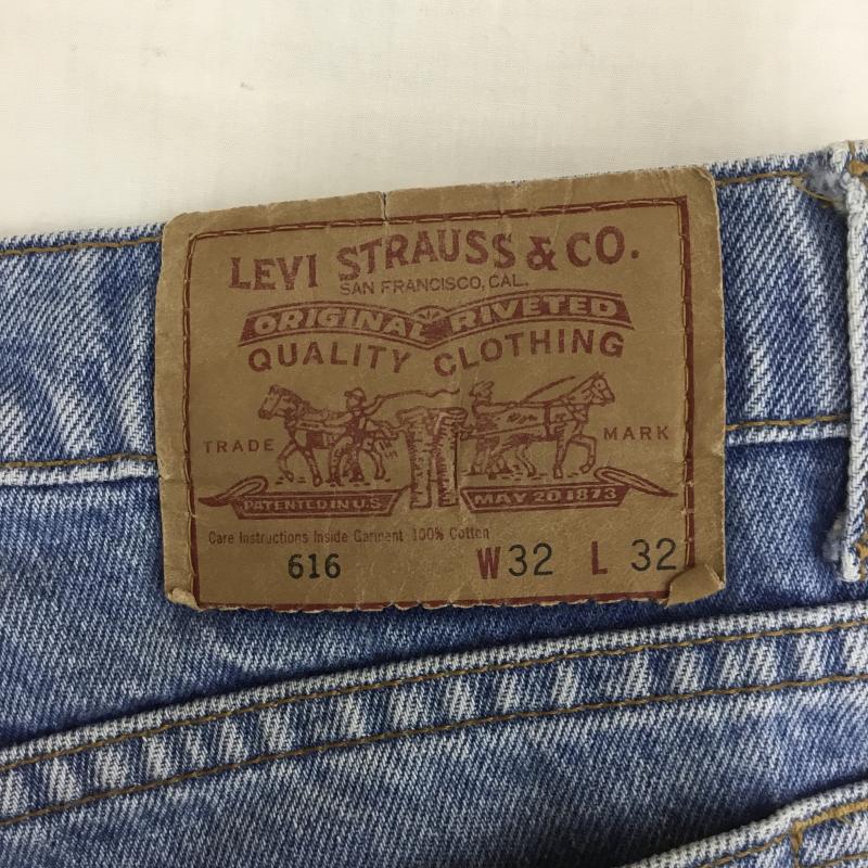 リーバイス Levi s パンツ デニム、ジーンズ 90’s 616-02 32インチ 無地 青 / ブルー /  メンズ USED 古着 中古 10125235