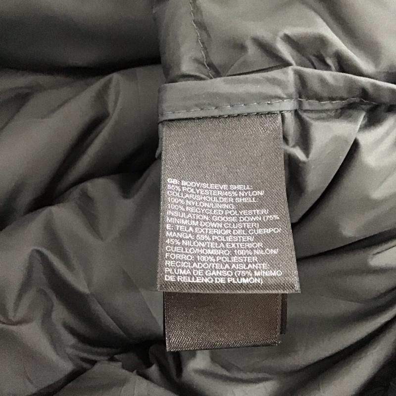 ザノースフェイス THE NORTH FACE ジャケット、上着 ジャンパー、ブルゾン ジップアップジャケット ジャンパー ジャケット ダウンジャケット アウター L ロゴ、文字 黒 / ブラック / X 灰 / グレー / メンズ USED 古着 中古 10121023