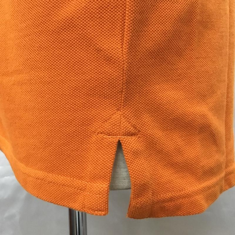 アヴィレックス AVIREX ポロシャツ 半袖 半袖 XL ロゴ、文字 橙 / オレンジ / メンズ USED 古着 中古 10108976