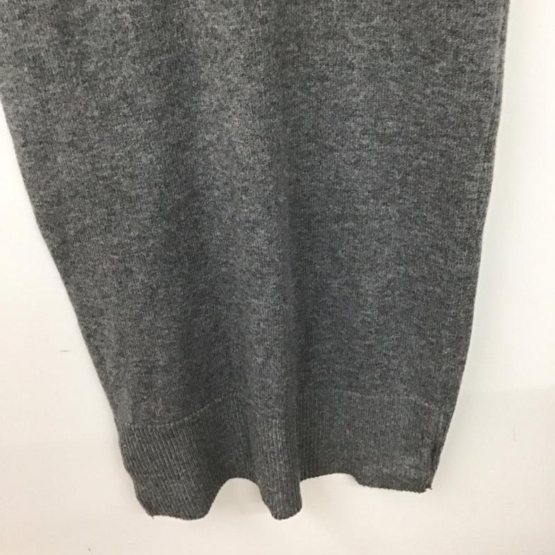 セレクトモカ select MOCA ワンピース ロングスカート 30001659 ポロニットロングワンピース L 無地 灰 / グレー / レディース USED 古着 中古 10137457