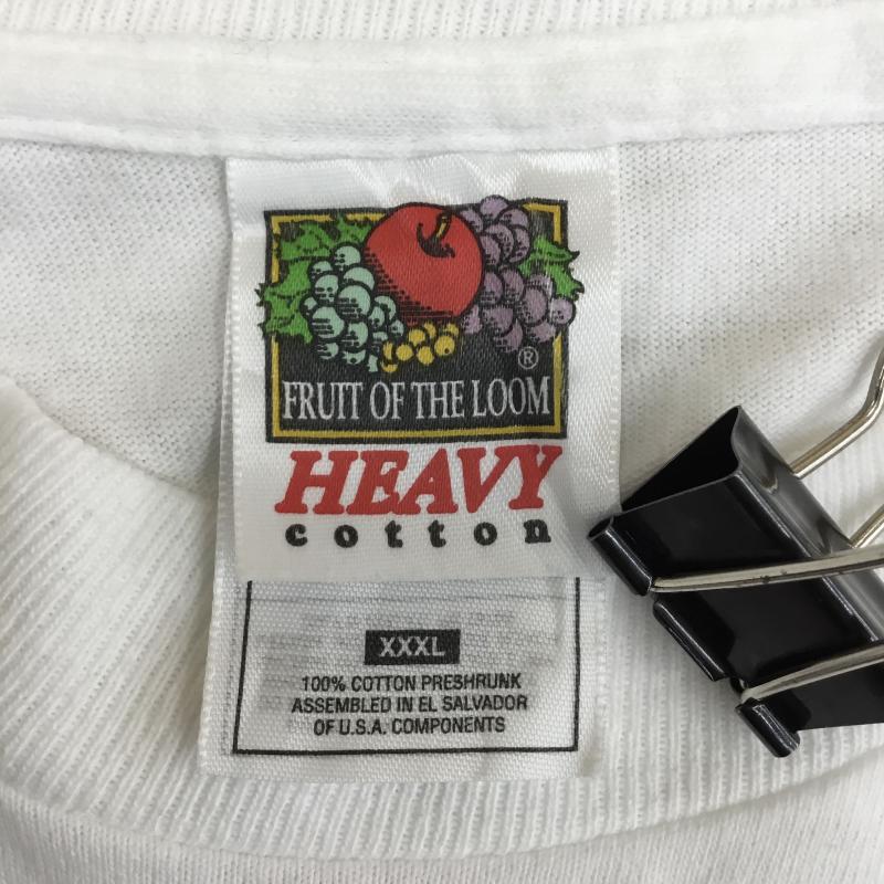 ユーズドクロージング used clothes Tシャツ 半袖 FRUIT OF THE LOOM Tシャツ 白 RN13765 CA18345 4L ロゴ、文字 白 / ホワイト / メンズ USED 古着 中古 10130953