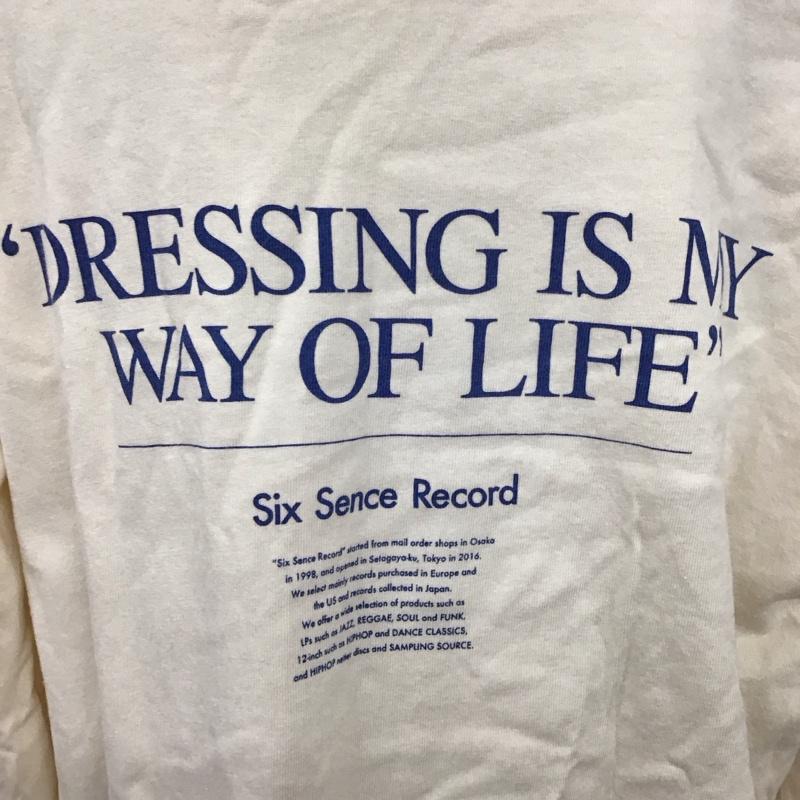カスタネ Kastane カットソー 長袖 長袖カットソー クルーネックカットソー ロングスリーブカットソー プリントTシャツ M ロゴ、文字 アイボリー / アイボリー / レディース USED 古着 中古 10123022
