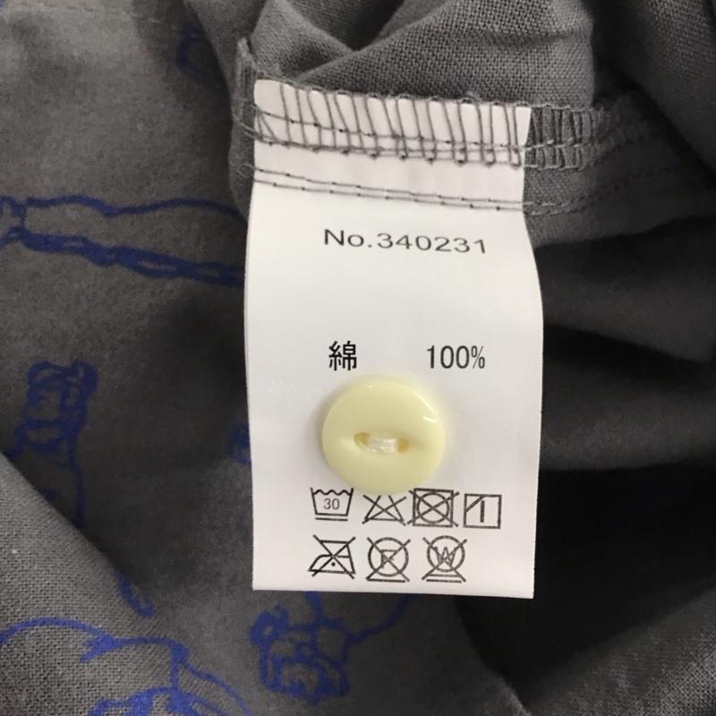 ゴースローキャラバン go slow caravan シャツ、ブラウス 長袖 長袖シャツ プリントシャツ カラーシャツ 4 プリント 灰 / グレー / メンズ USED 古着 中古 10138166