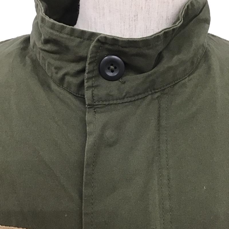 ジーユー GU ジャケット、上着 ジャケット、ブレザー 312-338194 4WAY モッズコート ジップアップジャケット アウター L 無地 カーキ / カーキ / メンズ USED 古着 中古 10109149
