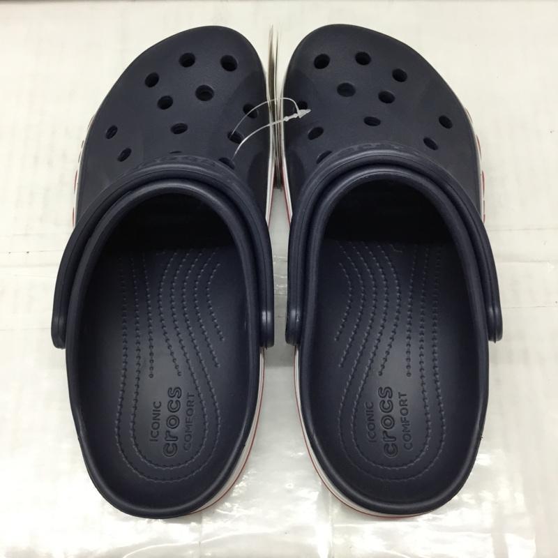 クロックス crocs サンダル サンダル 205089-4CC Bayaband Clog バヤバンド クロッグ 25cm 25.0cm ロゴ、文字 紺 / ネイビー / X 白 / ホワイト / X 赤 / レッド / メンズ USED 古着 中古 10111537