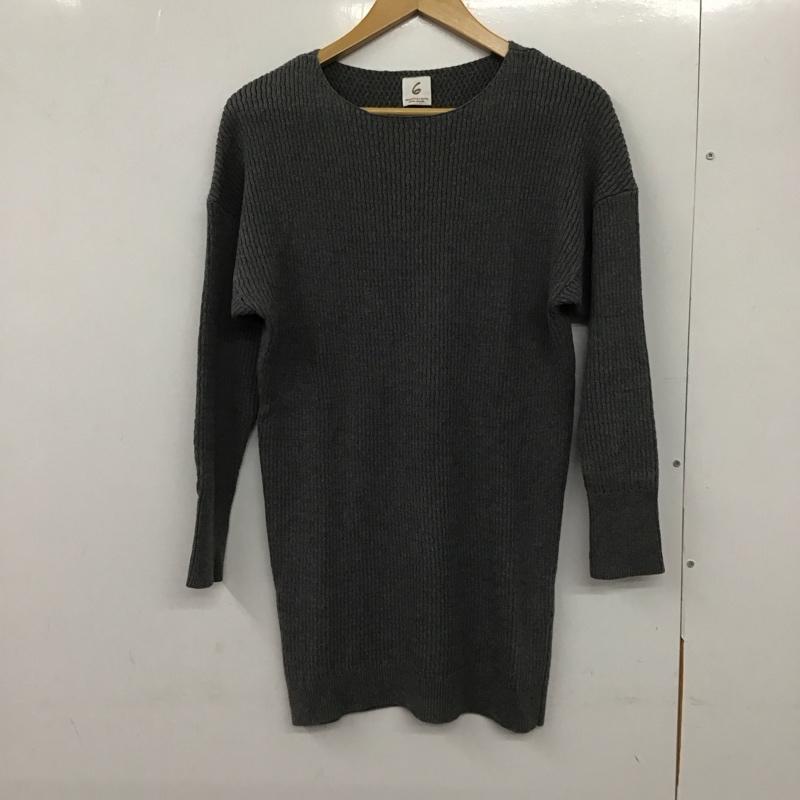 ロク ビューティアンドユース 6BEAUTY&YOUTH カットソー 長袖 36 無地 灰 / グレー / レディース USED 古着 中古 10132221