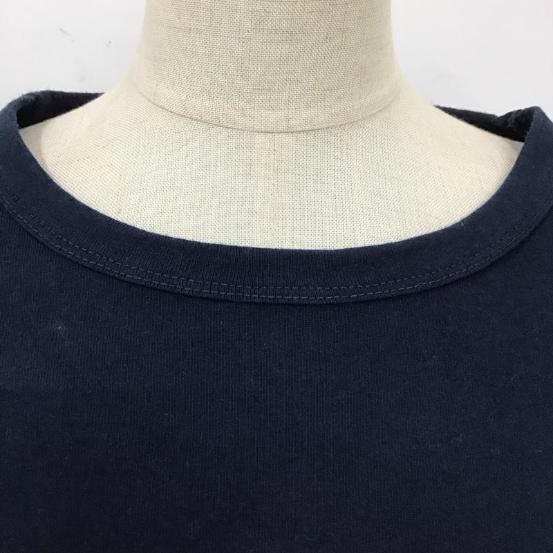 チャンピオン Champion ワンピース ひざ丈スカート CW-H310 カットソー 半袖 クルーネック Tシャツ M ロゴ、文字 紺 / ネイビー / レディース USED 古着 中古 10112169