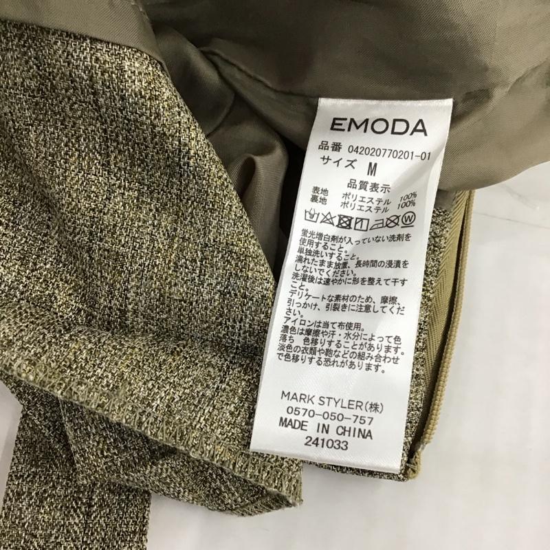 エモダ EMODA セットアップ セットアップ 042020170101-01オーバースリーブWジャケット Wラップハーフパンツ FREE 無地 ベージュ / ベージュ / レディース USED 古着 中古 10120380
