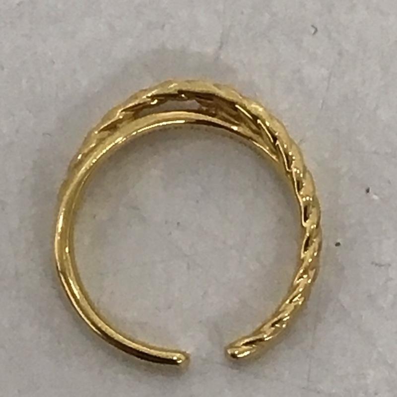 フィリップ オーディベール PHILIPPE AUDIBERT アクセサリー 指輪 ねじれ風 13号 金 / ゴールド / レディース USED 古着 中古 10125583