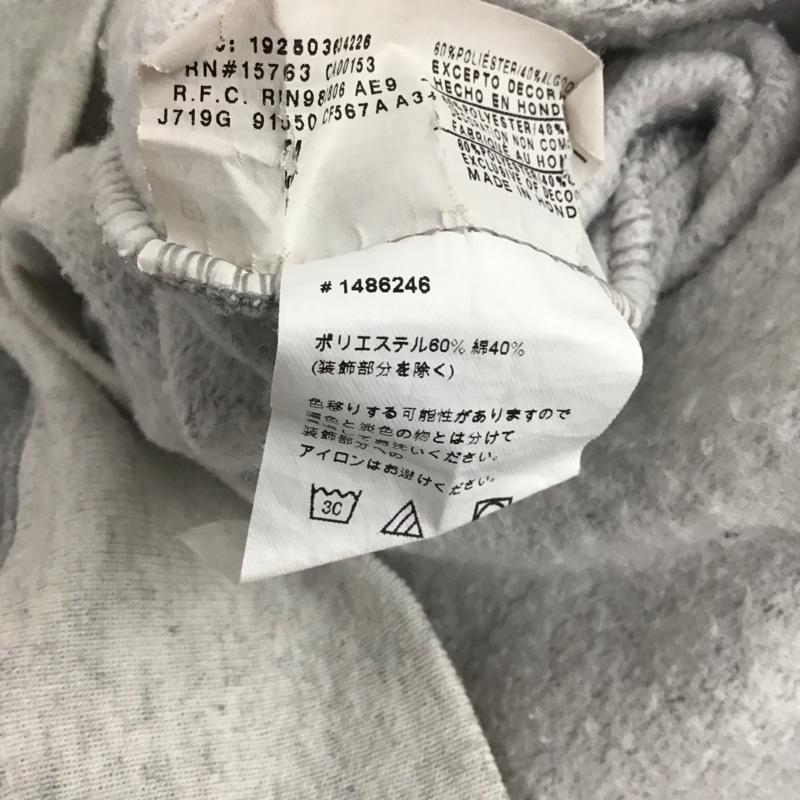 チャンピオン Champion トレーナー 長袖 長袖トレーナー スウェット クルーネック プルオーバー M ロゴ、文字 灰 / グレー / メンズ USED 古着 中古 10136648