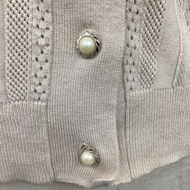 マジェスティックレゴン MAJESTIC LEGON カーディガン 長袖 M 無地 ベージュ / ベージュ / レディース USED 古着 中古 10105765