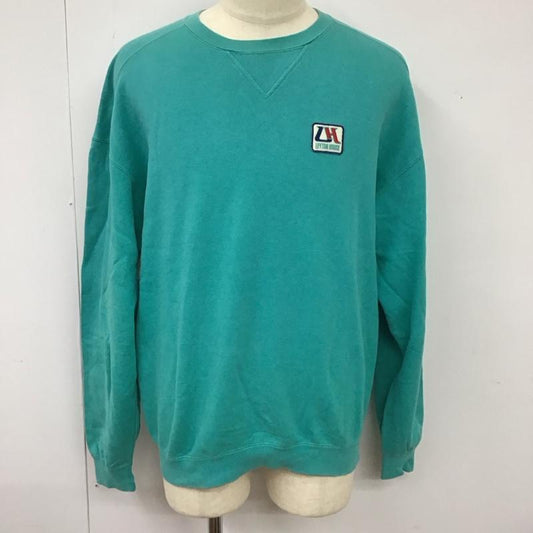 古着 USED トレーナー 長袖 スウェット LEYTON HOUSE ロゴ、文字 薄緑 / ライトグリーン /  メンズ USED 古着 中古 10118102