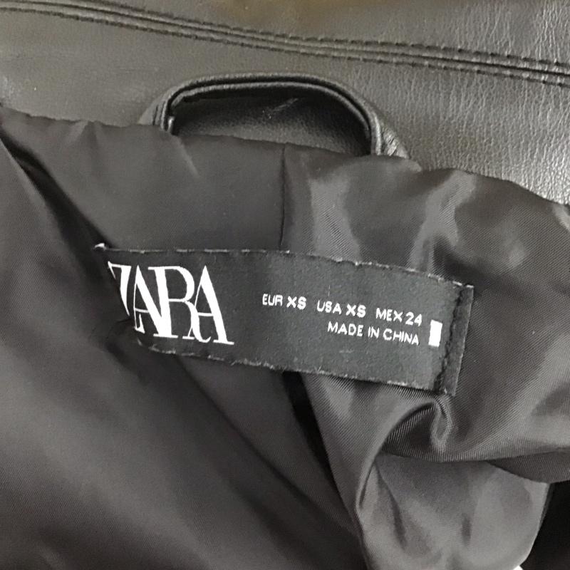 ザラ ZARA ジャケット、上着 ライダース 3046 231 800 ダブルライダース フェイクレザー XS 無地 黒 / ブラック / レディース USED 古着 中古 10116184