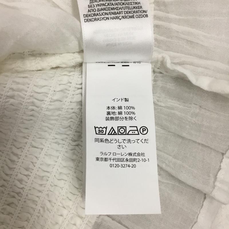 ポロラルフローレン POLO RALPH LAUREN キャミソール キャミソール シャーリング タグ付き 無地 白 / ホワイト / X 紺 / ネイビー / レディース USED 古着 中古 10118373