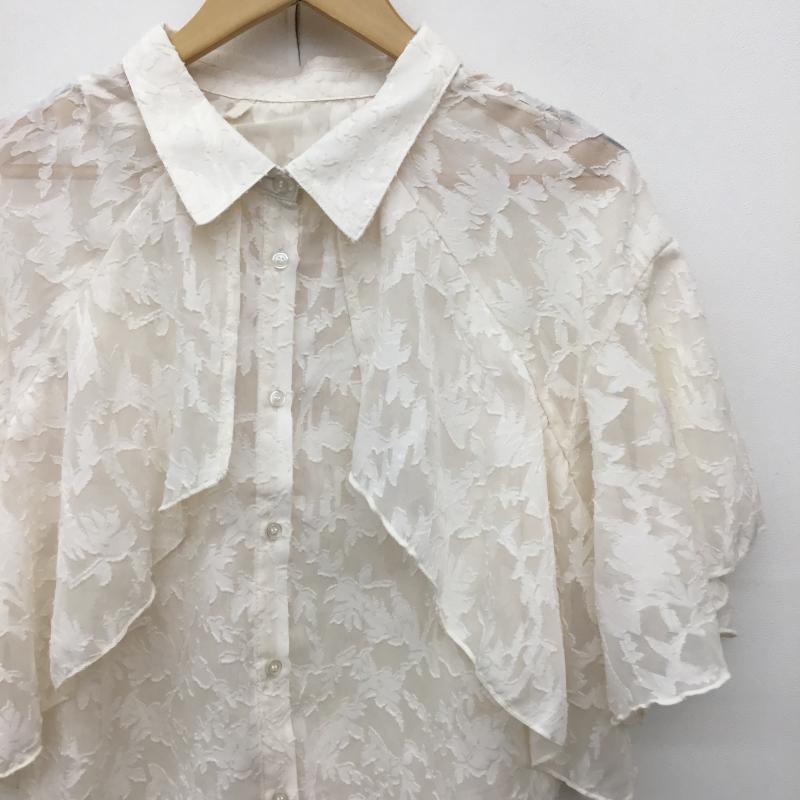 マジェスティックレゴン MAJESTIC LEGON シャツ、ブラウス 半袖 M 花柄 オフホワイト / オフホワイト / レディース USED 古着 中古 10137596
