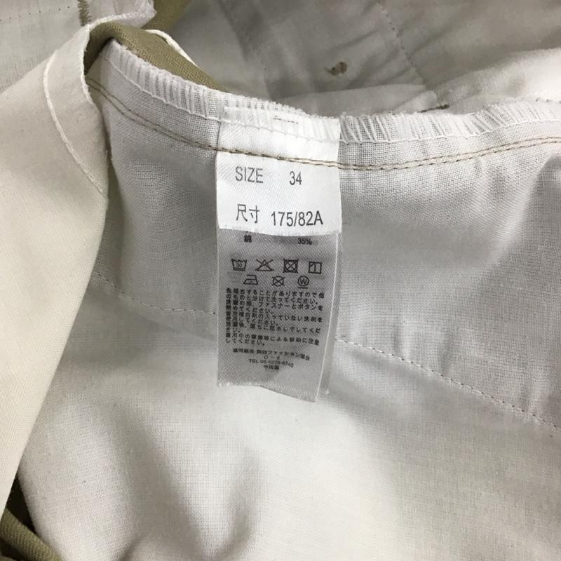 ディッキーズ Dickies パンツ ワークパンツ、ペインターパンツ ワークパンツ ワイドパンツ カジュアルパンツ 34 無地 ベージュ / ベージュ / メンズ USED 古着 中古 10139181