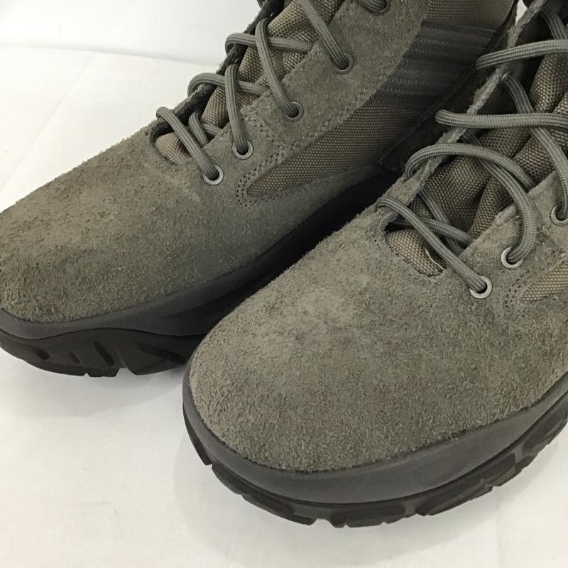 ザラ ZARA ブーツ 一般 2113 420 131 レースアップ ミリタリーブーツ 27.6cm US:10 無地 灰 / グレー / メンズ USED 古着 中古 10132546