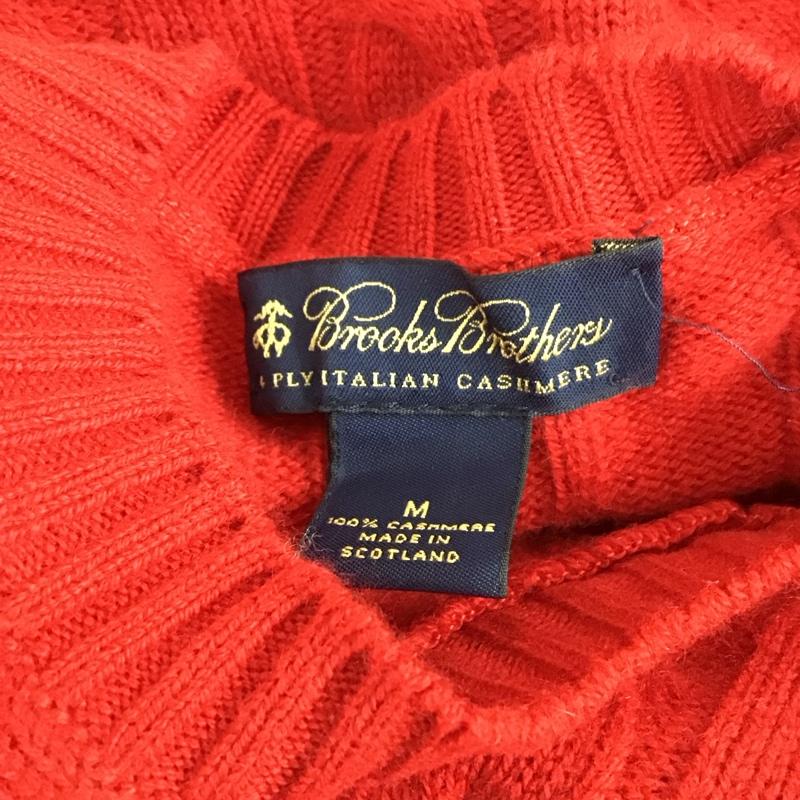 ブルックスブラザーズ BROOKS BROTHERS ニット、セーター 長袖 長袖ニットカットソー ニット セーター クルーネックニット M 赤 / レッド / メンズ USED 古着 中古 10112789