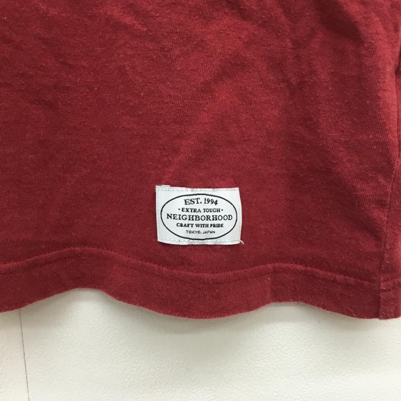 ネイバーフッド NEIGHBORHOOD Tシャツ 半袖 M ロゴ、文字 赤 / レッド / メンズ USED 古着 中古 10065338
