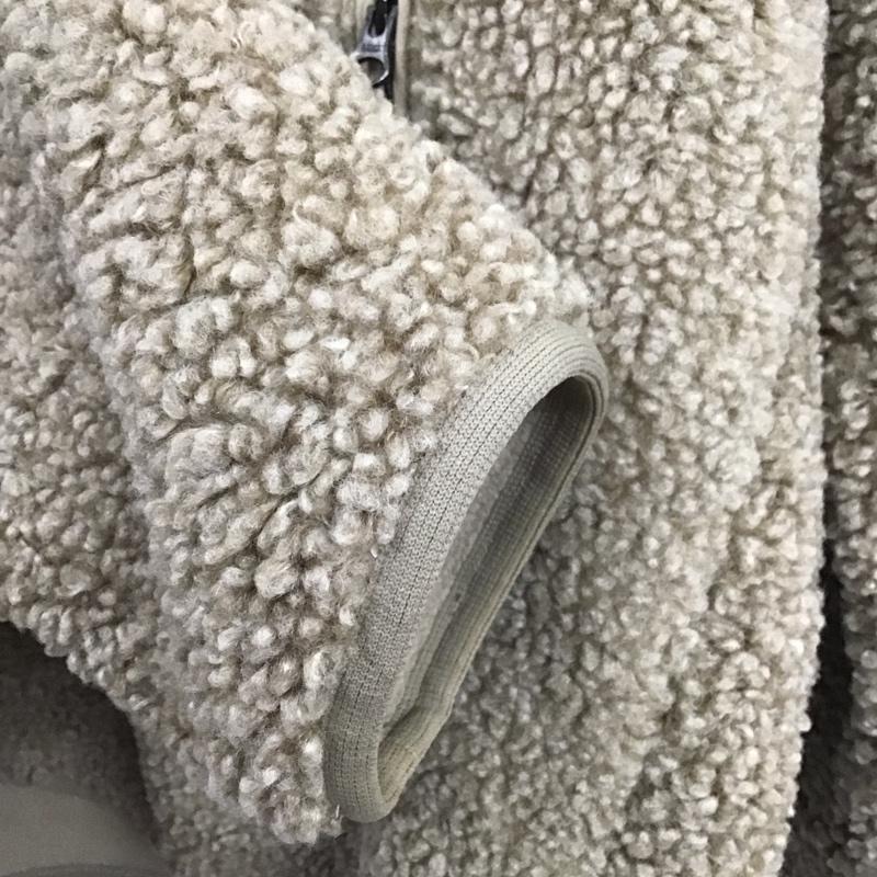 ユニクロ UNIQLO カーディガン 長袖 341-419753 ボアフリースVネックカーディガン XL 無地 ベージュ / ベージュ / メンズ USED 古着 中古 10130763