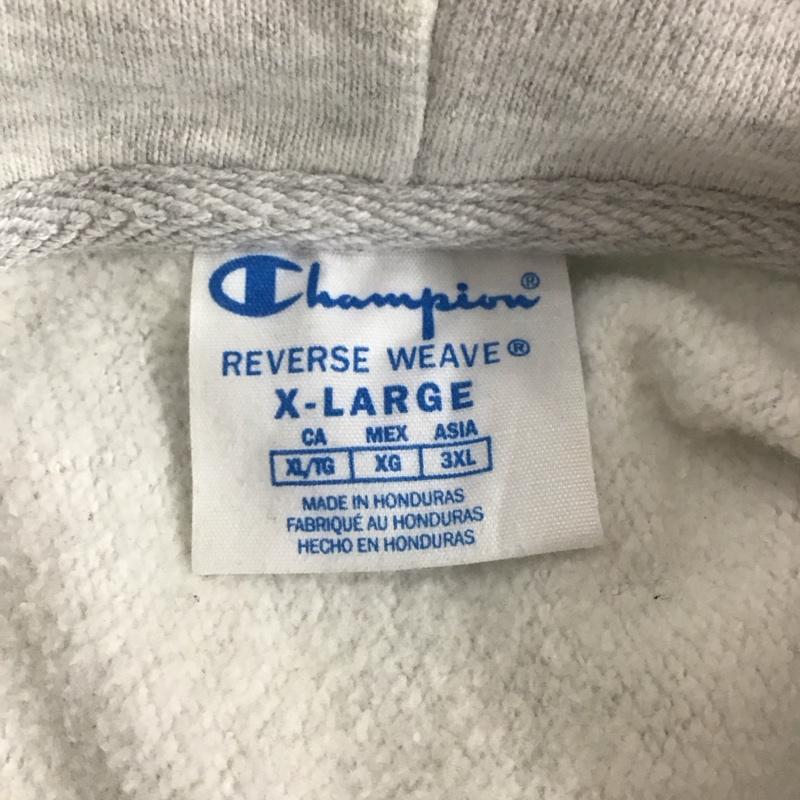 チャンピオン Campion パーカー 長袖 フーディ XL 無地 灰 / グレー /  メンズ USED 古着 中古 10124851