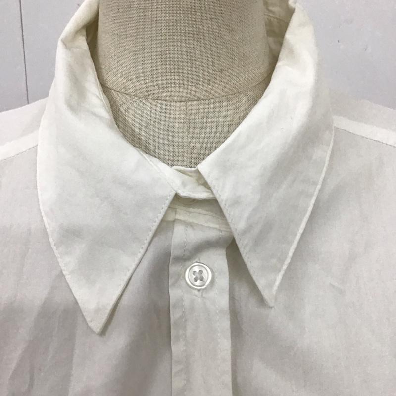 ザラ ZARA シャツ、ブラウス 長袖 8372 039 250 ロングシャツ M 無地 白 / ホワイト / レディース USED 古着 中古 10116219