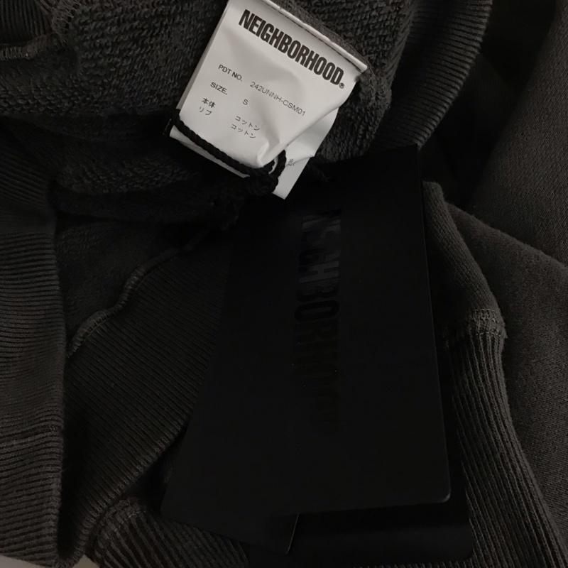ネイバーフッド NEIGHBORHOOD トレーナー 長袖 242unnh-csm01 PIGMENTDYEDSWEATSHIRTLS 長袖トレーナー プリントスウェット S プリント 黒 / ブラック /  メンズ USED 古着 中古 10119119